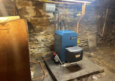 Completed furnace replacement in old home