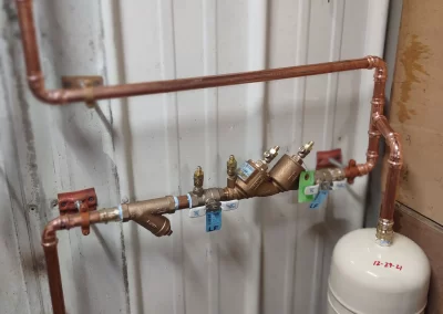 Finished blow out valve installation